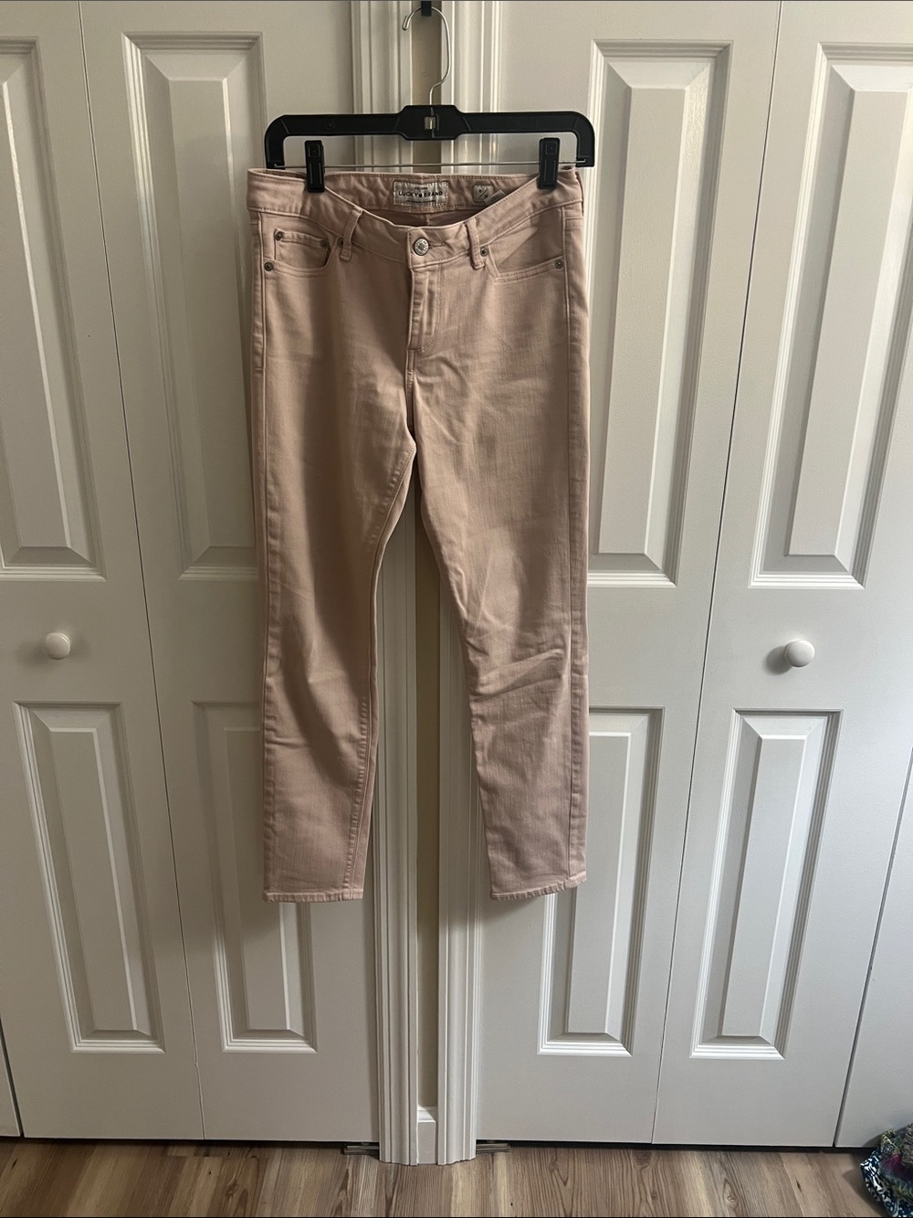 Lucky Brand Lolita skinny powder pink jeans